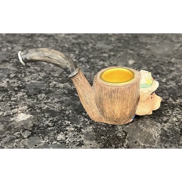 (1) Pair Enesco Moose Creek Crossing Pipe Candlestick Holders 1995 #170712 - Picture 10 of 12